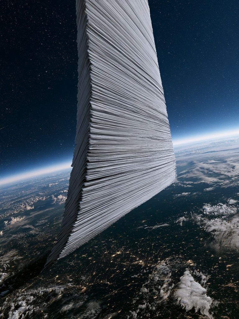 Space Monolith Digital Art Poster. poster detail