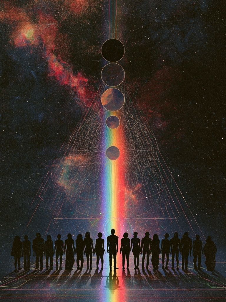 Cosmic Alignment — Sci-Fi Print. poster detail