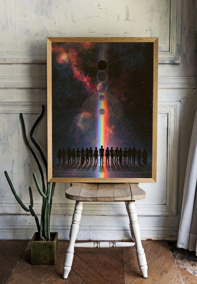 Cosmic Alignment — Sci-Fi Print. — room view 1