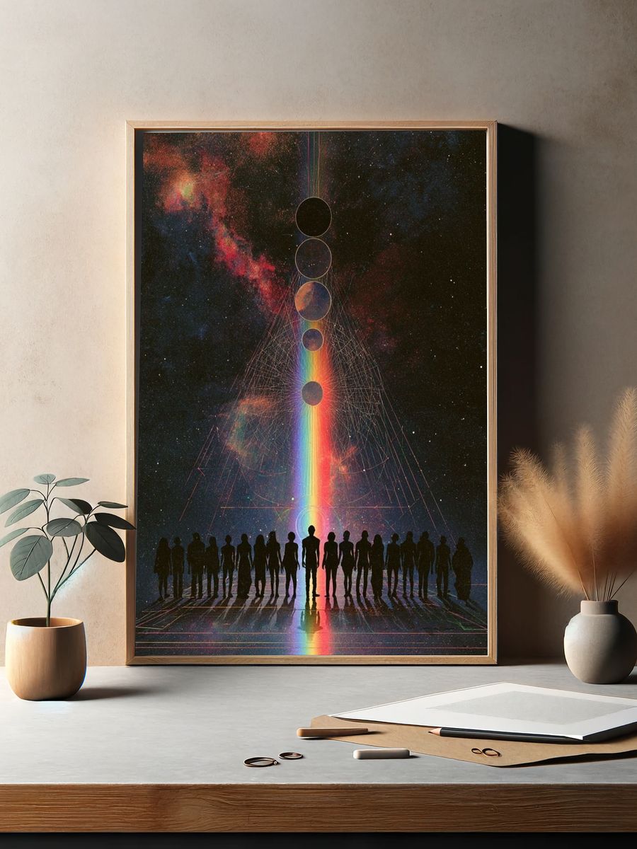 Cosmic Alignment — Sci-Fi Print. — room view 2