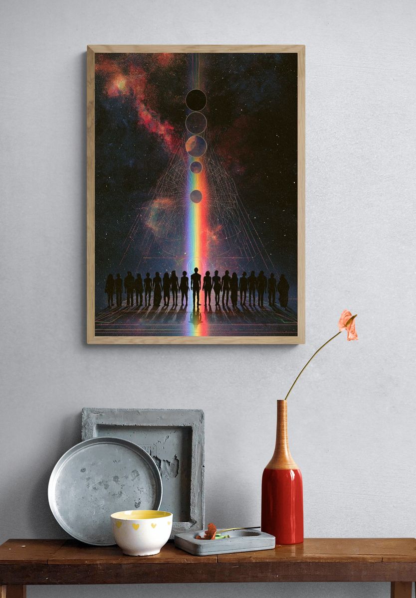 Cosmic Alignment — Sci-Fi Print. — room view 3