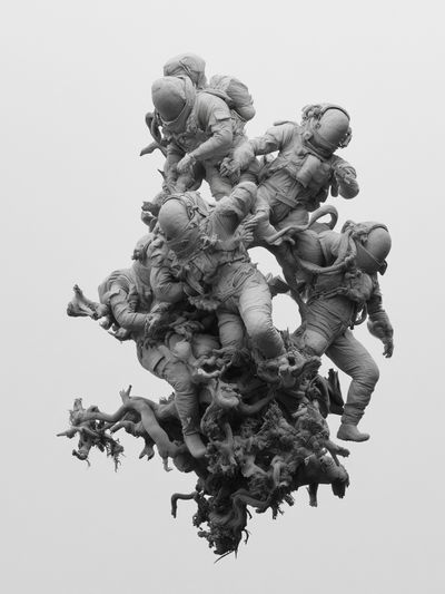 Astronaut Cluster Photography Poster. poster