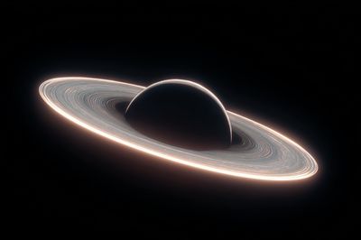 Saturn Ringed Planet Print. poster
