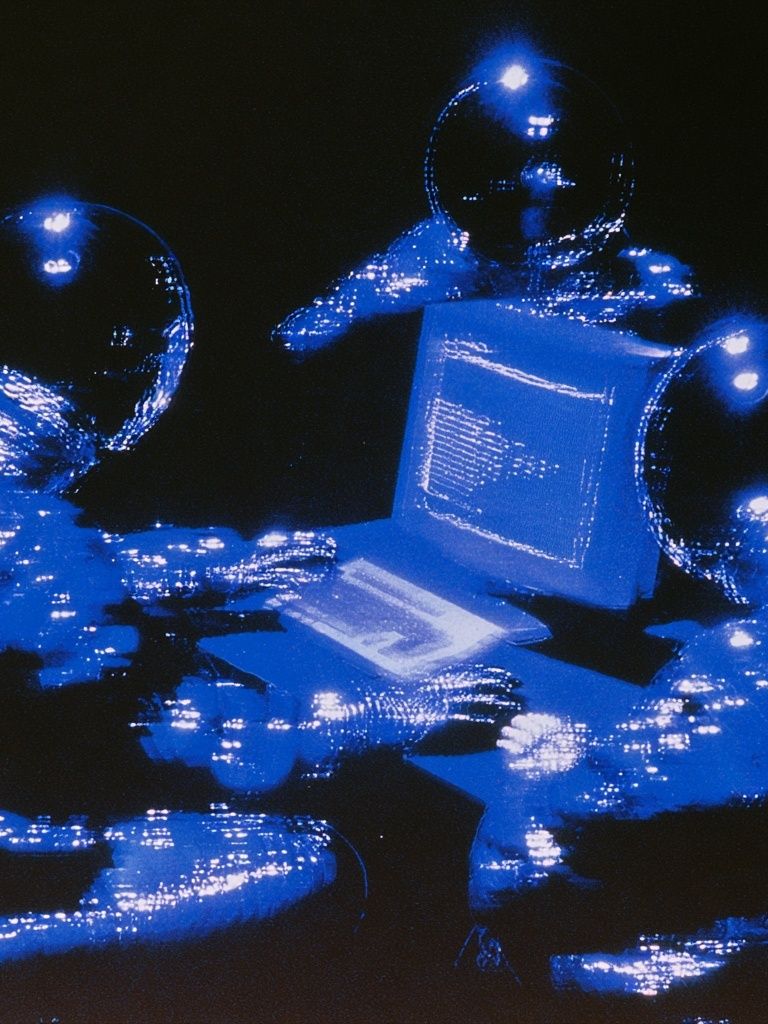 Blue Astronauts — Sci-Fi Print. poster detail