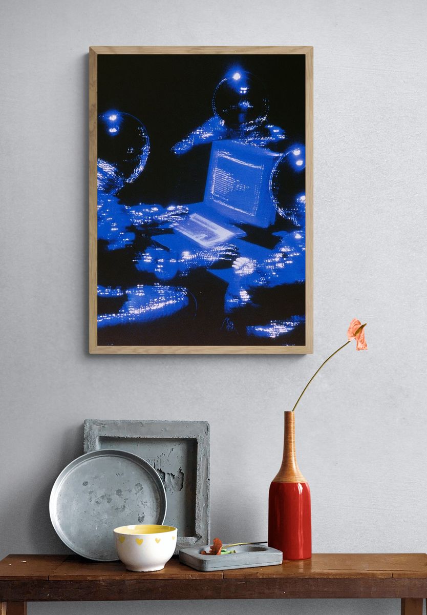Blue Astronauts — Sci-Fi Print. — room view 3