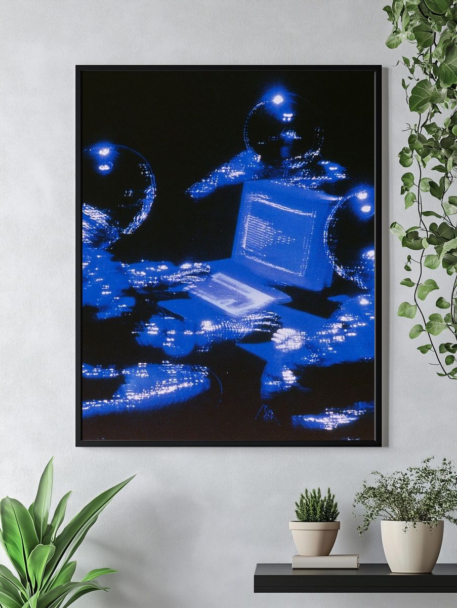 Blue Astronauts — Sci-Fi Print. — room view 4