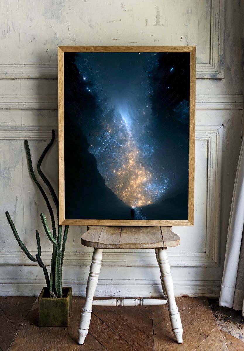 Cosmic Stargate Space Poster. — room view 1