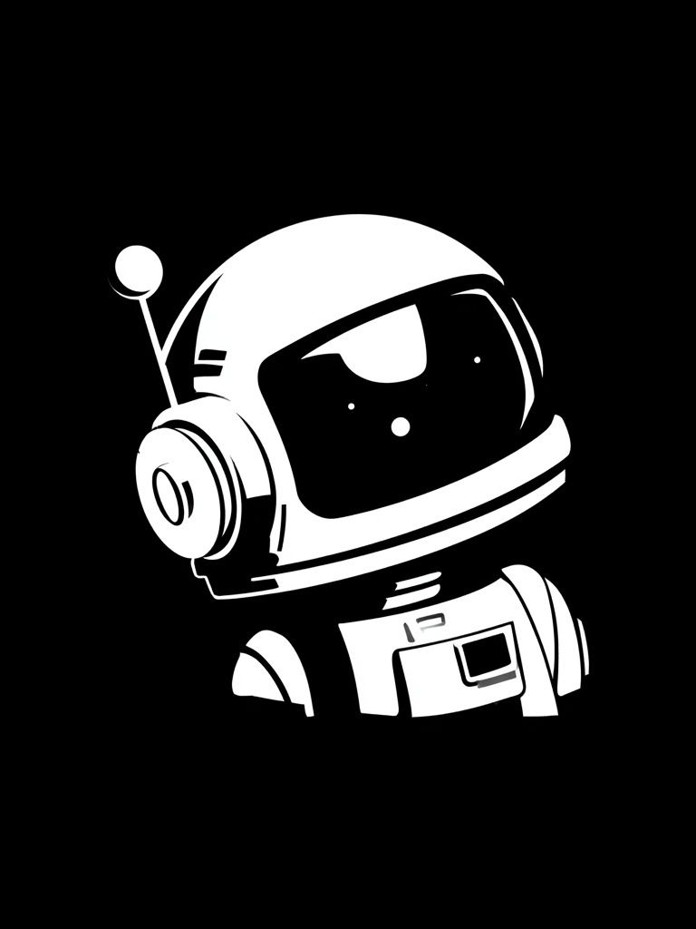 Astronaut Minimalist Print. poster detail