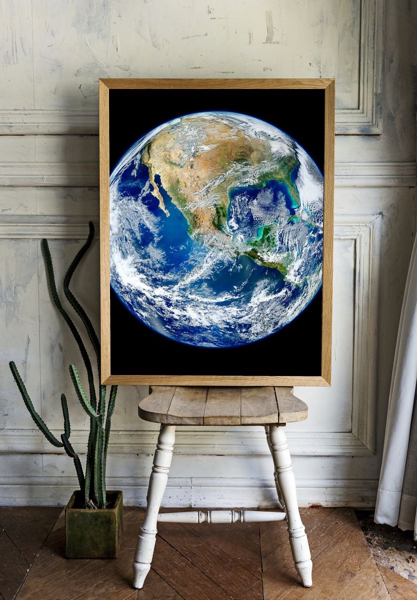Amazing image Earth. Original NASA. room preview