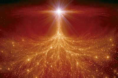 Celestial Light Burst Space Poster. poster
