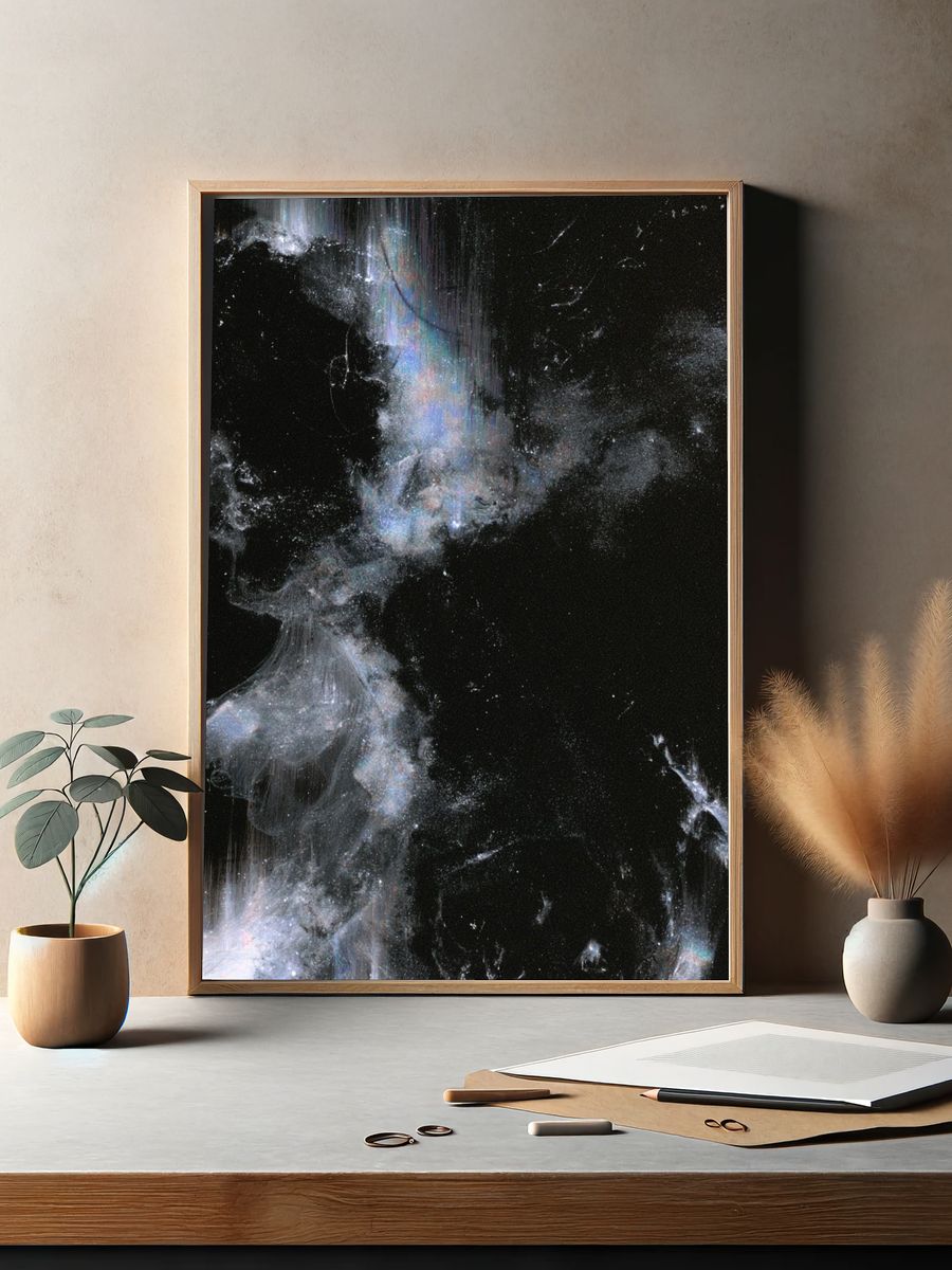 Cosmic Nebula Abstract Poster. — room view 2