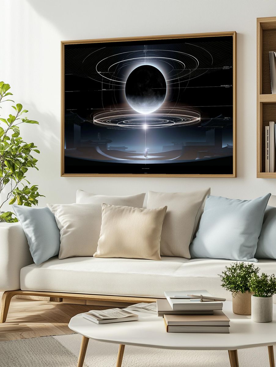 Eclipse Orbital Sci-Fi Poster. — room view 2
