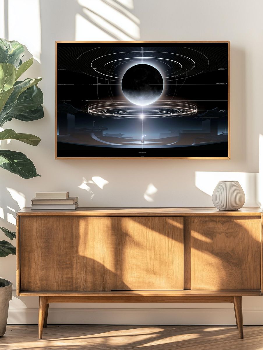 Eclipse Orbital Sci-Fi Poster. — room view 3