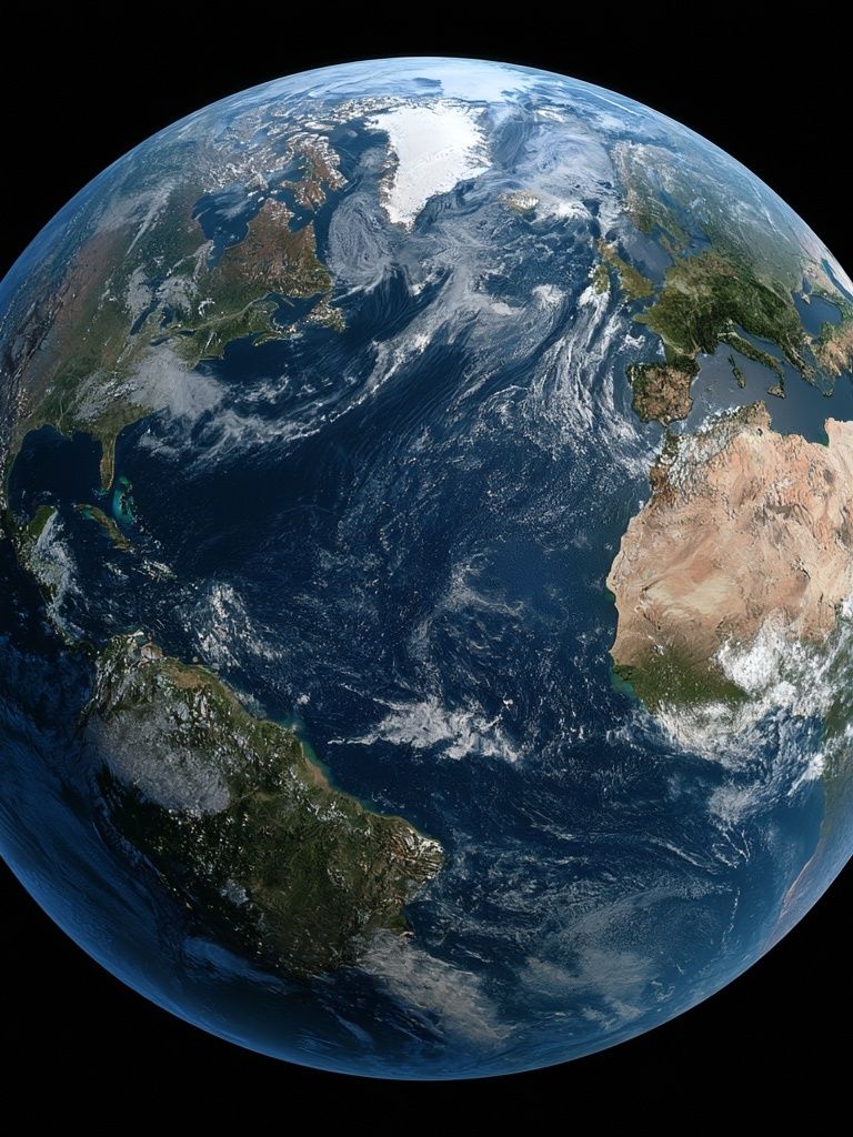 Earth from Space Photography Poster. poster detail