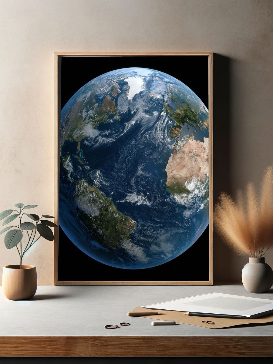 Earth from Space Photography Poster. — room view 2
