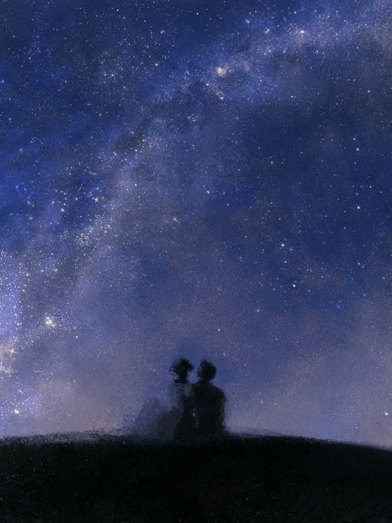 Milky Way Silhouette Poster. poster detail