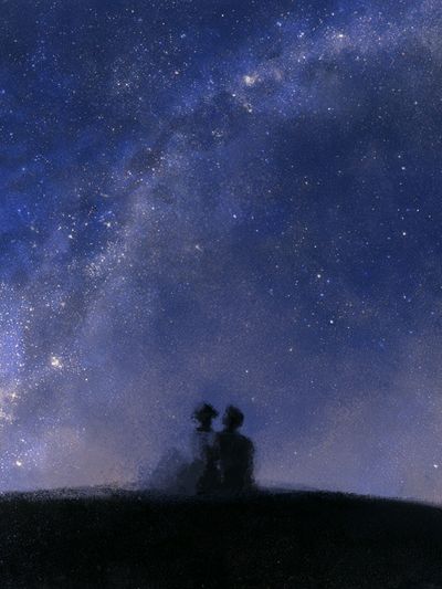 Milky Way Silhouette Poster. poster