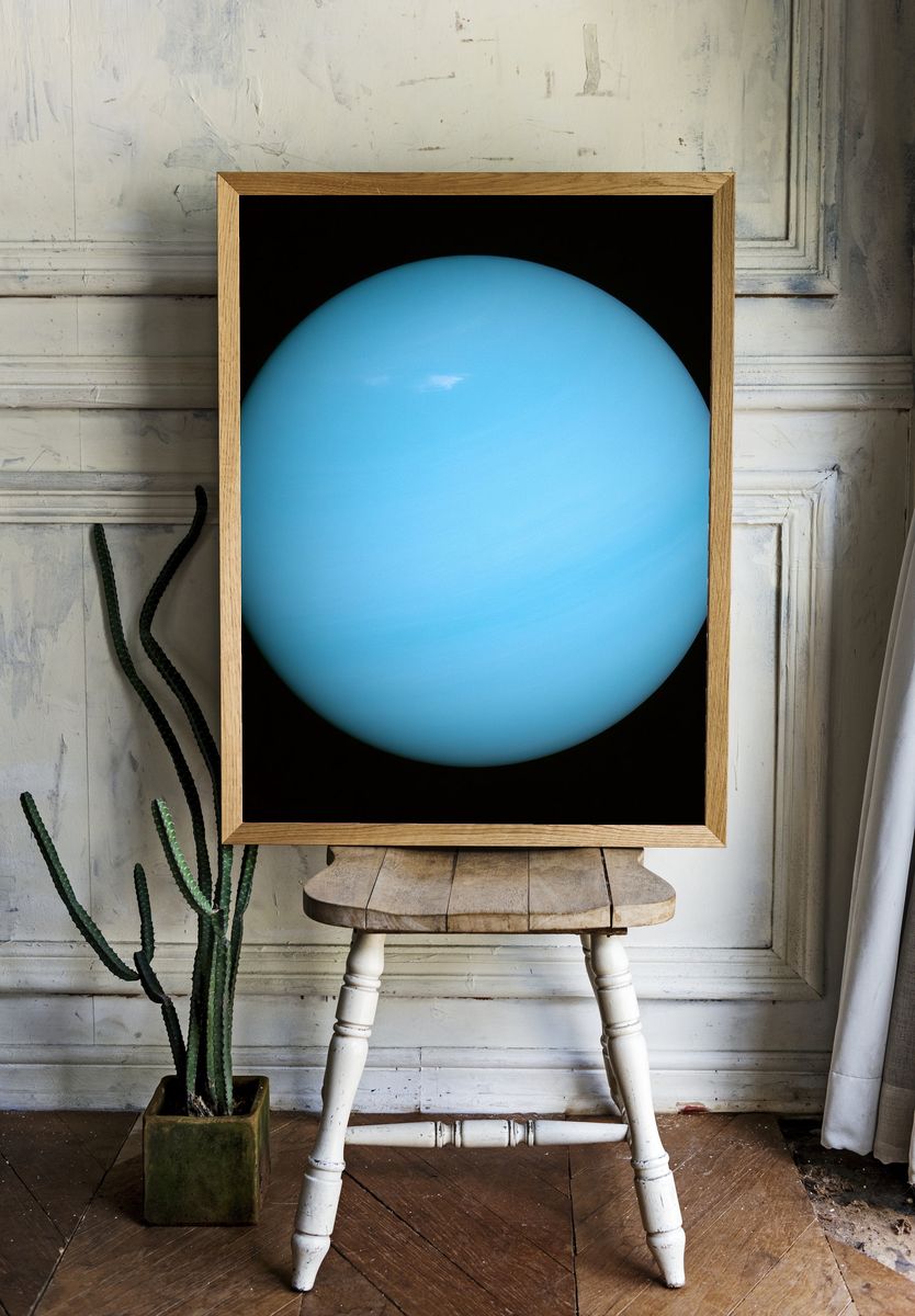 Blue Planet Abstract Poster. — room view 1