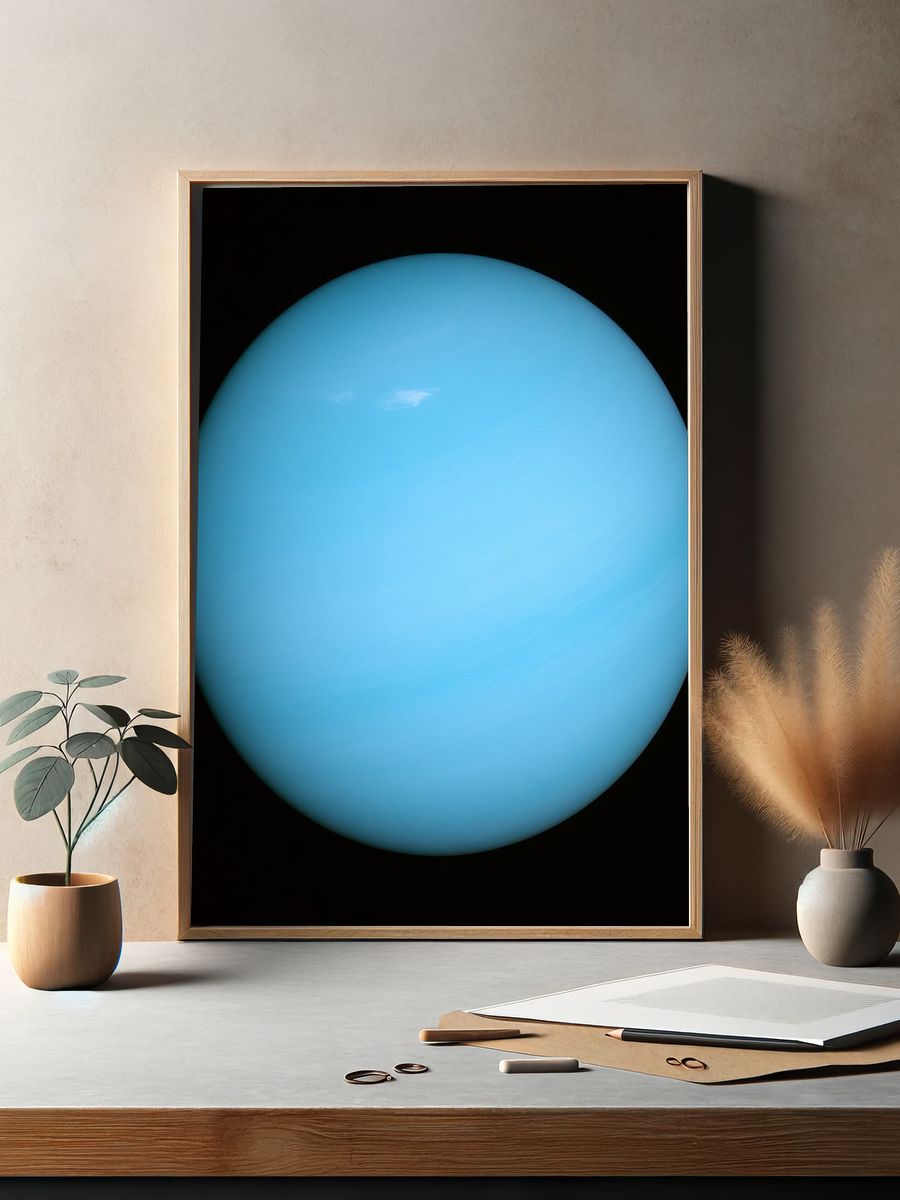 Blue Planet Abstract Poster. — room view 2