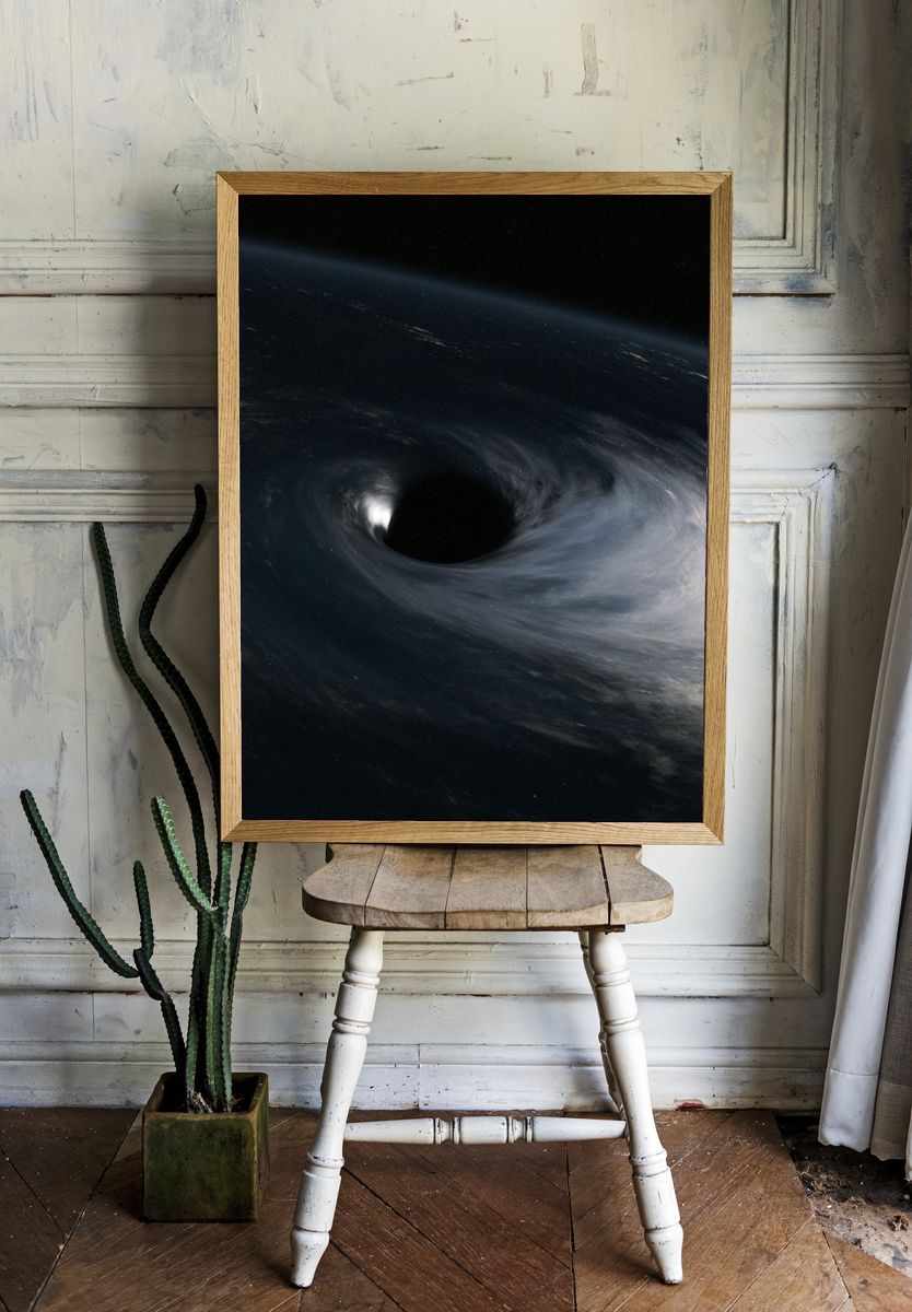 Black Hole Space Print. — room view 1