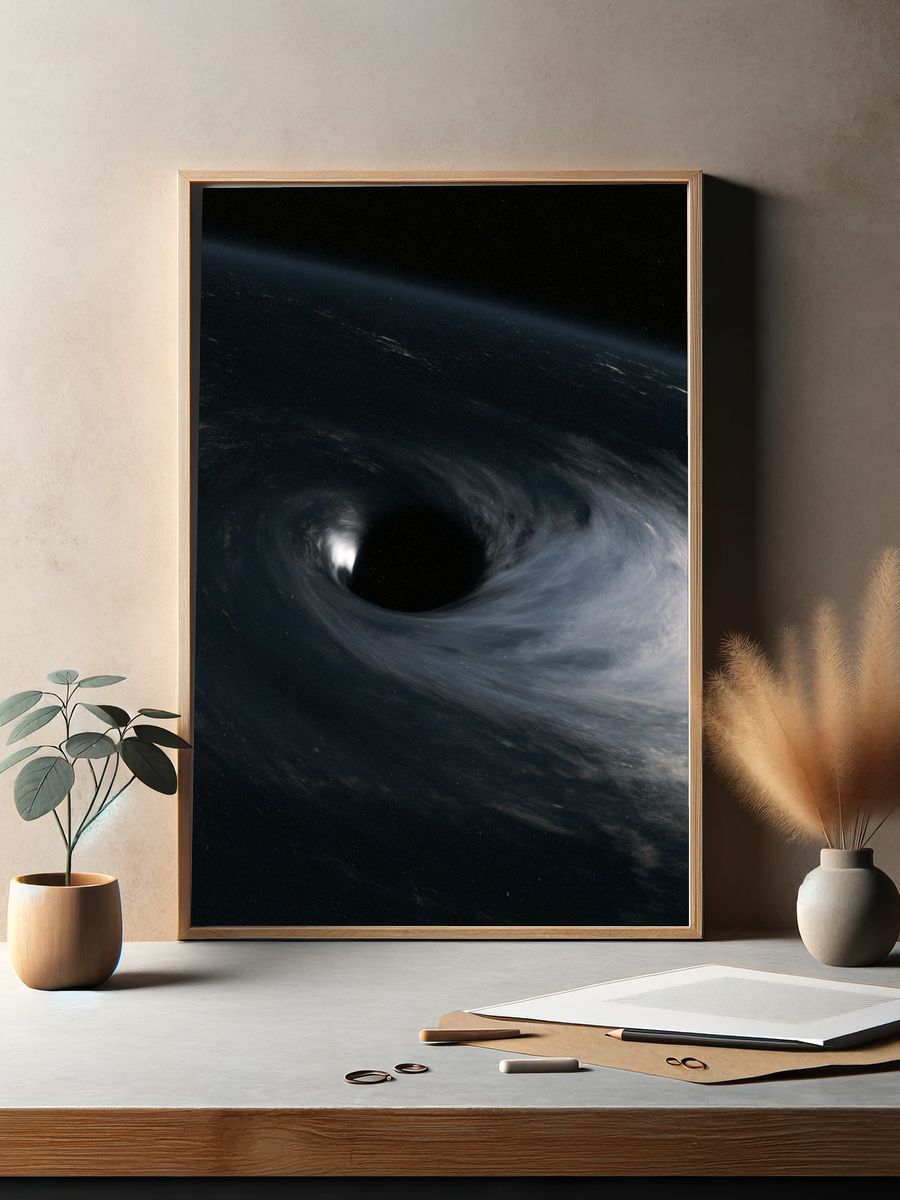 Black Hole Space Print. — room view 2
