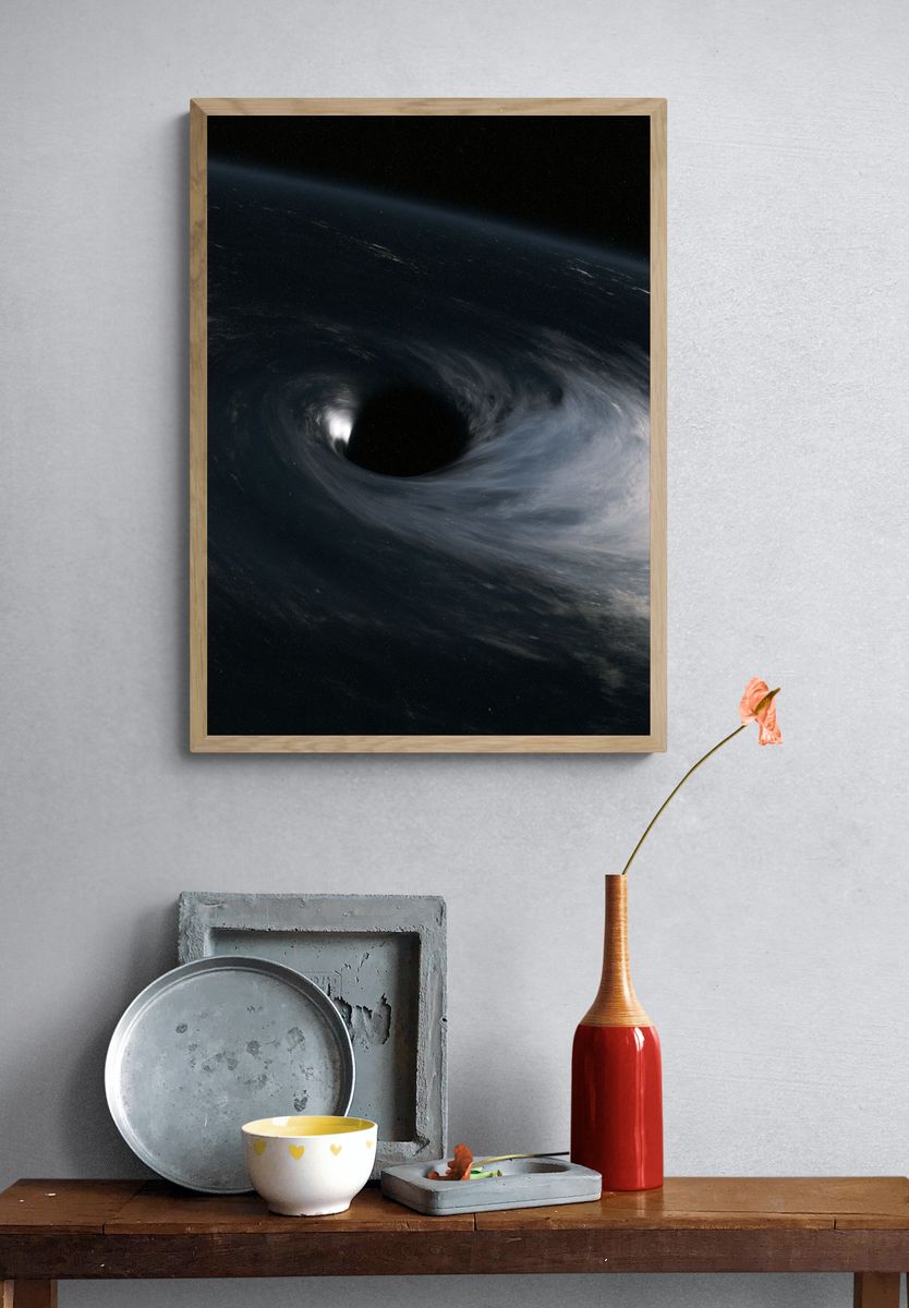 Black Hole Space Print. — room view 3