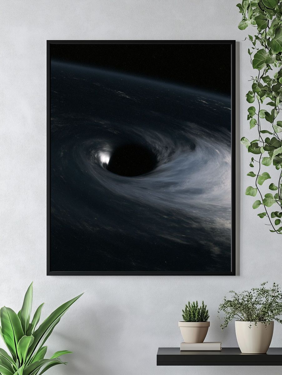 Black Hole Space Print. — room view 4