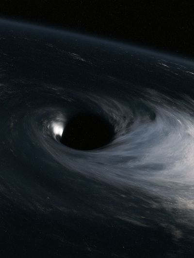 Black Hole Space Print. poster