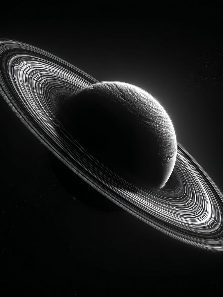 Ringed Planet Space Poster. poster detail