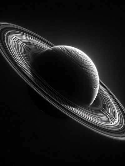 Ringed Planet Space Poster. poster
