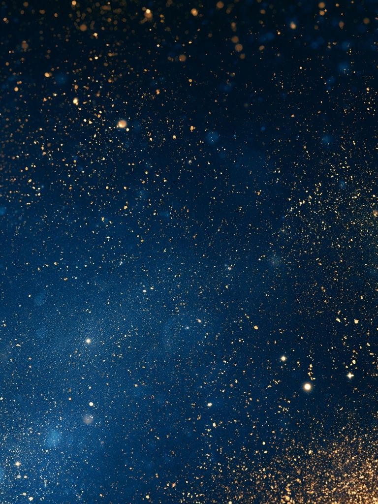 Midnight Gold Starfield Poster. poster detail