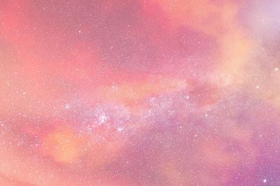 Cloudy evening pink sky background. poster