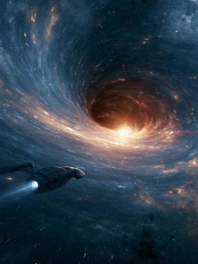 Cosmic Wormhole Space Poster. poster