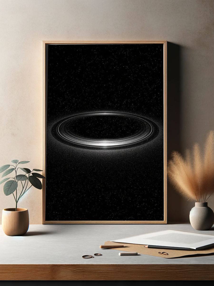Saturn Ringed Planet Photography Poster. — room view 2