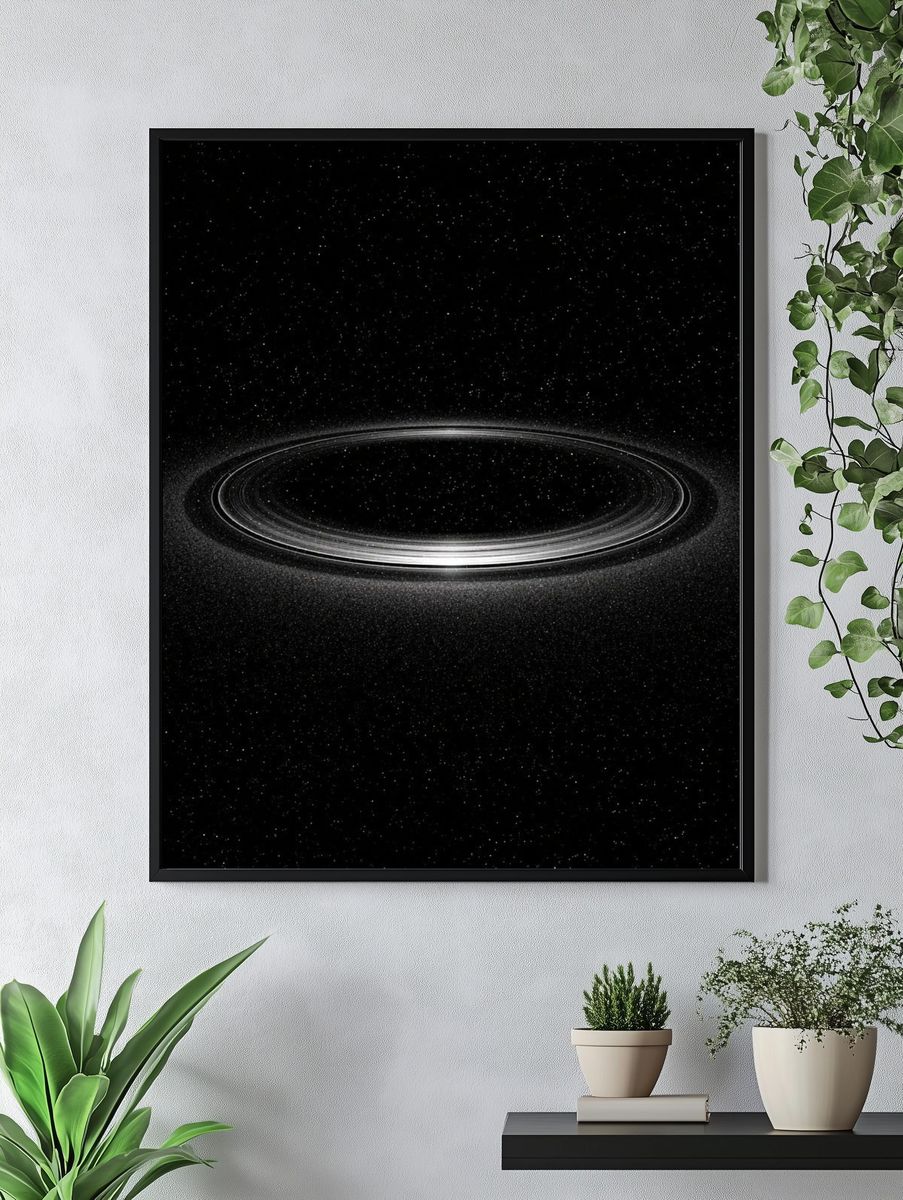 Saturn Ringed Planet Photography Poster. — room view 4