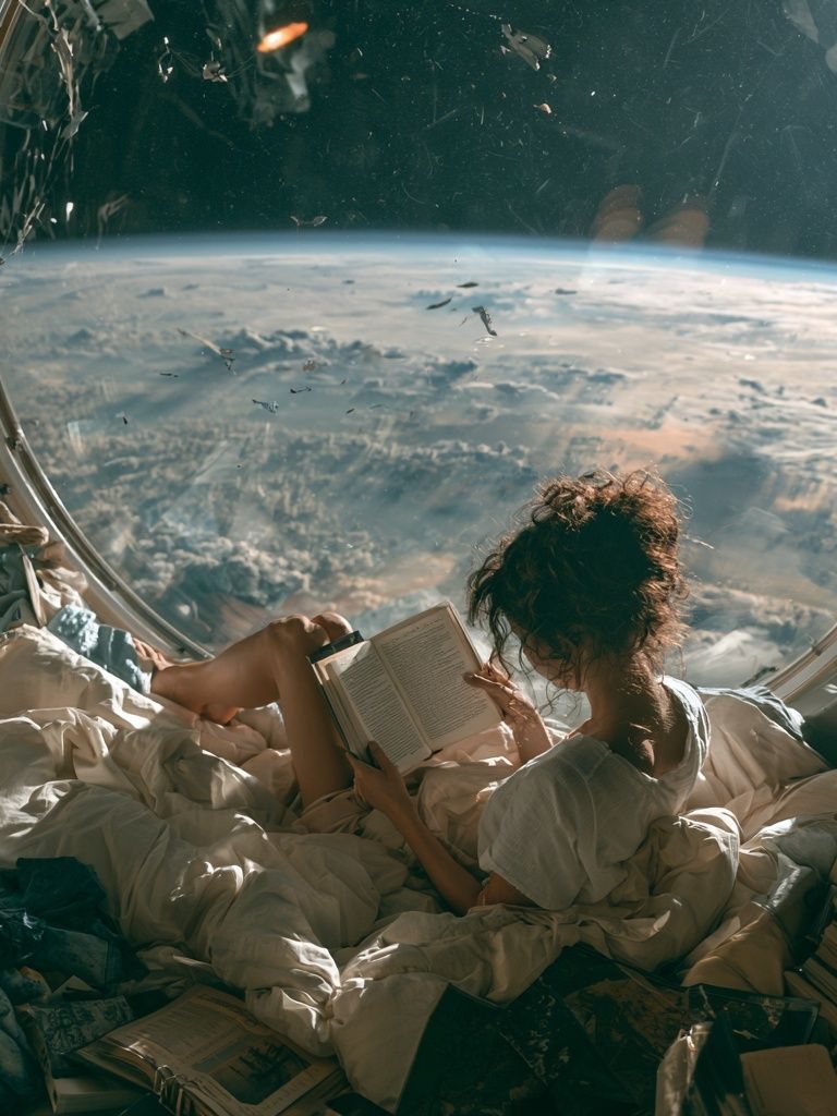 Orbital Reading Nook Space Print. poster detail