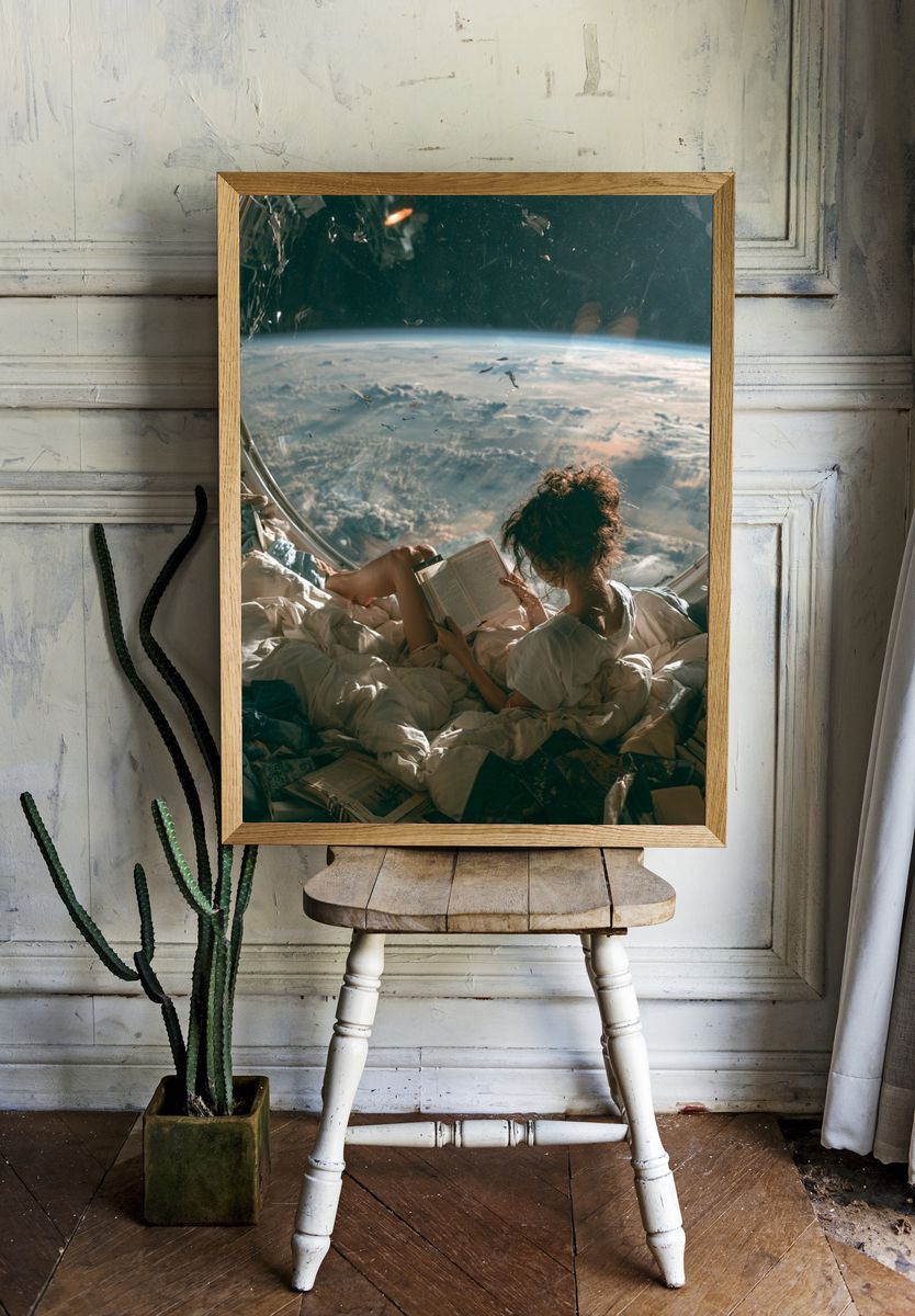 Orbital Reading Nook Space Print. — room view 1