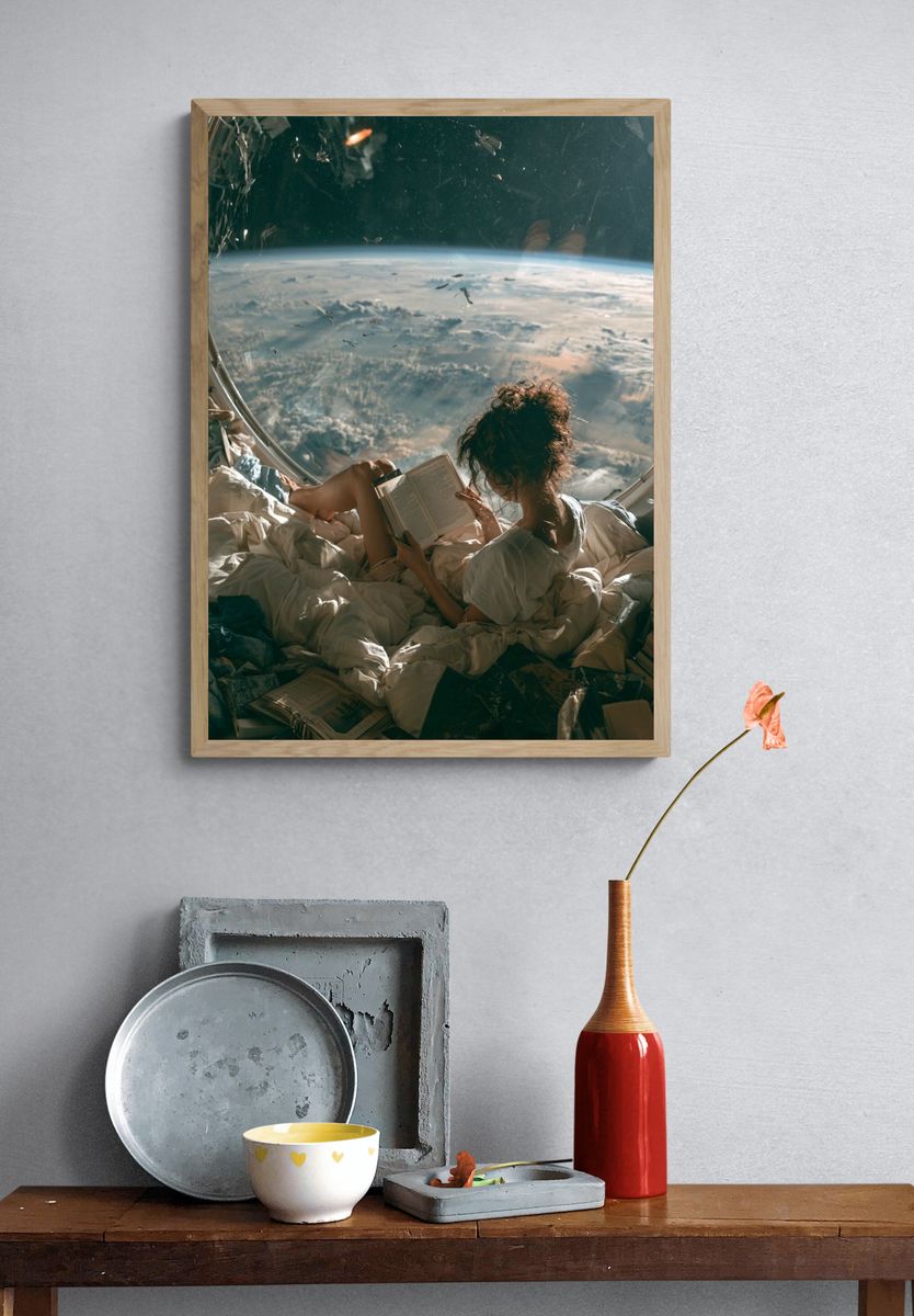 Orbital Reading Nook Space Print. — room view 3