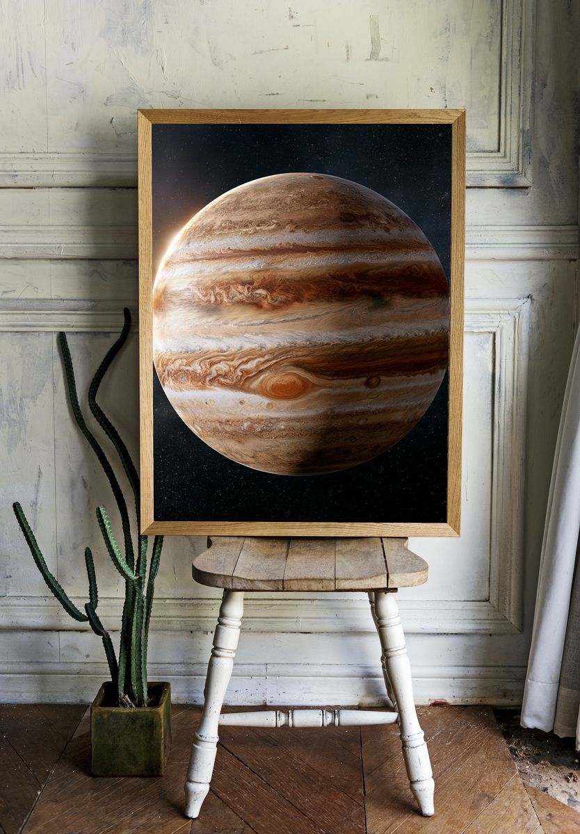 Jupiter Planet Space Print. — room view 1