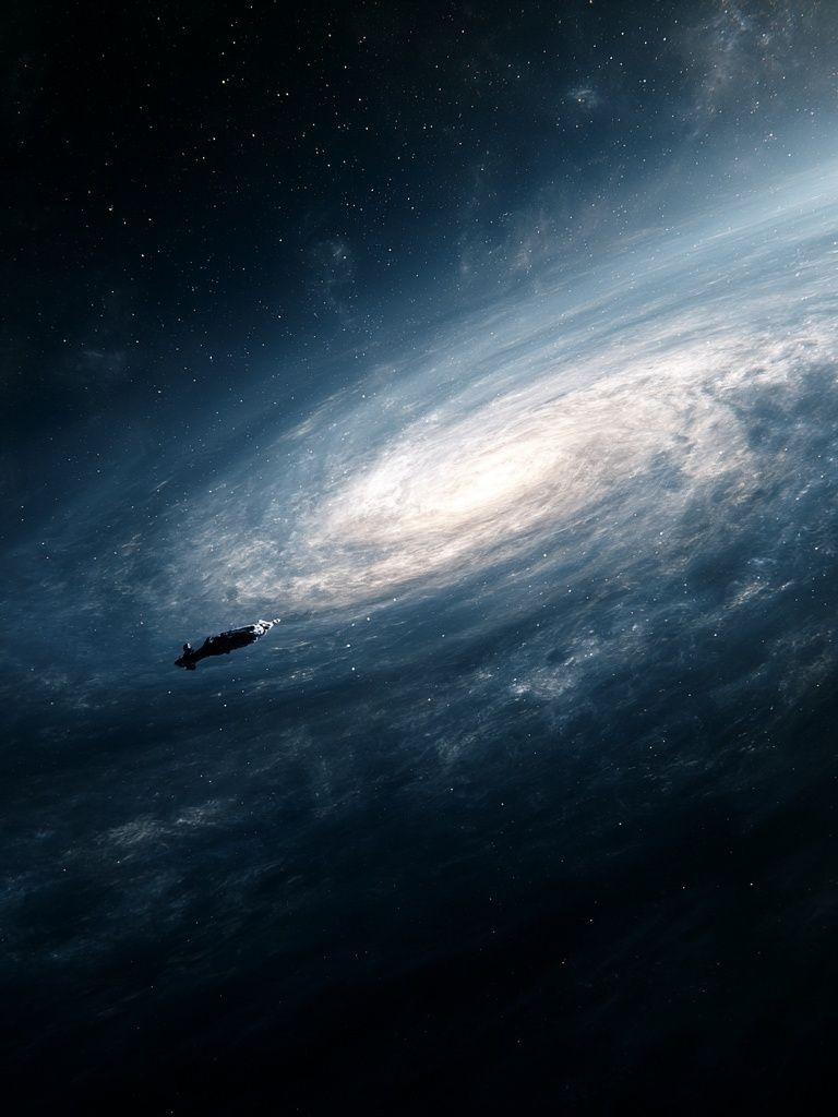 Spiral Galaxy in Space Print. poster detail