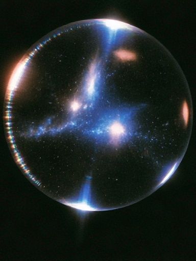 Cosmic Glass Sphere Poster. poster — space art