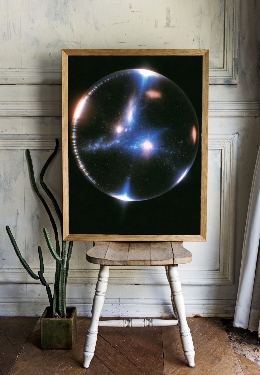 Cosmic Glass Sphere Poster. — room view 1