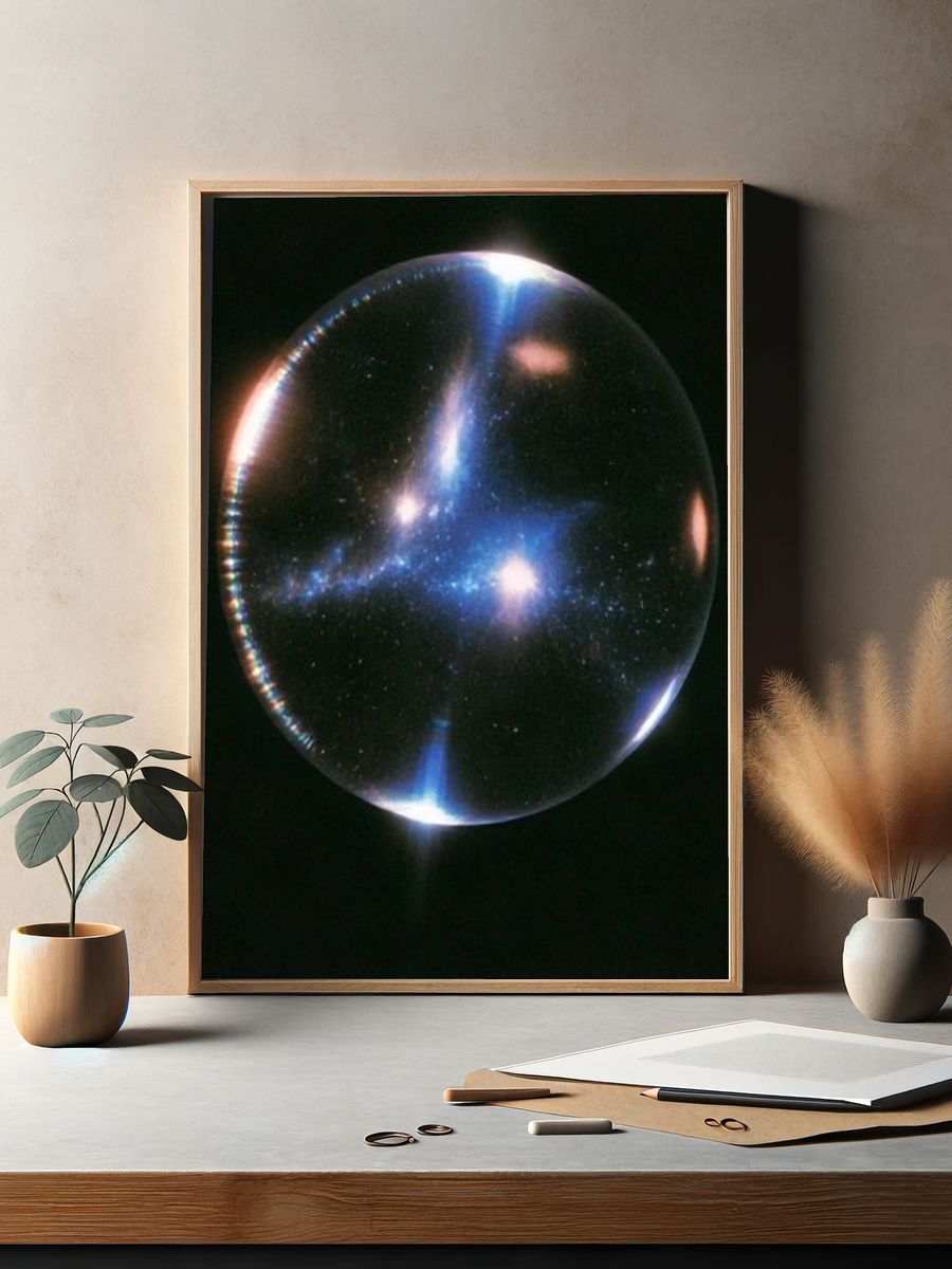 Cosmic Glass Sphere Poster. — room view 2