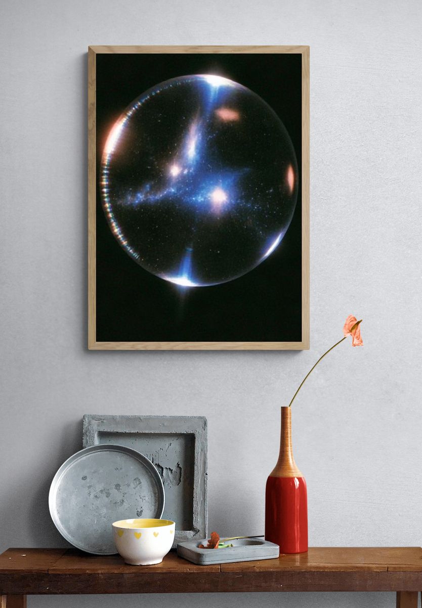 Cosmic Glass Sphere Poster. — room view 3