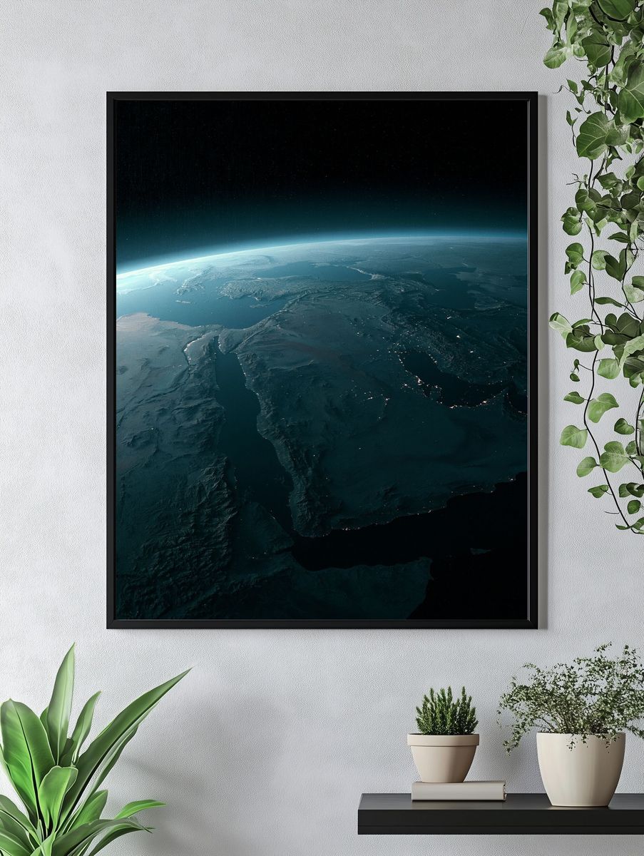 Earth Horizon Space Poster. — room view 4