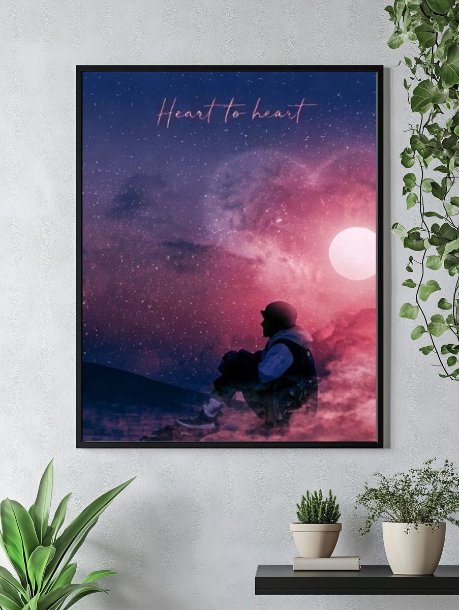 Heart to Heart Space Poster. — room view 4