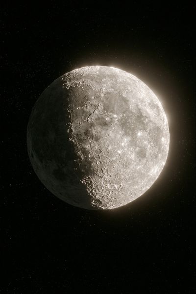 Moon in Space Photography Poster. poster