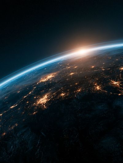 Earth Sunrise Space Poster. poster