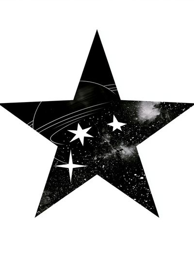 Cosmic Star Minimalist Print. poster