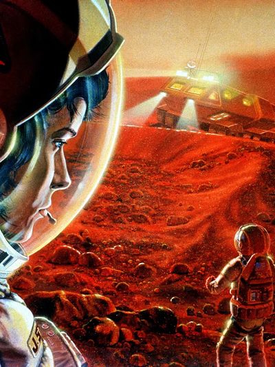 Astronaut on Mars — Sci-Fi Print